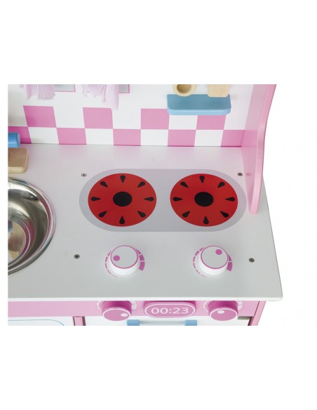 Juego andreutoys cocina madera con complementos 60x30x80 cm Juego andreutoys cocina madera con complementos 60x30x80 cm
