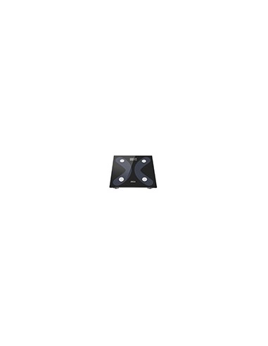Bascula inteligente jocca de vidrio templado con bluetooth mide peso grasa agua hasta 8 usuarios capacidad hasta 180 kg
