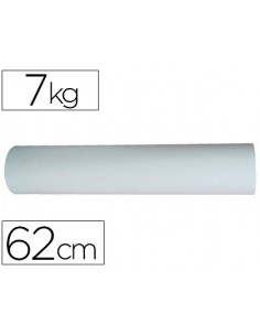 Papel kraft blanco bobina ancho 62cm longitud 250 mt gramaje 50gr peso 7kg