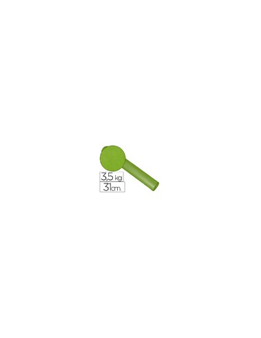 Papel de regalo kraft liso bobina ancho 31 cm peso 3,5 kg gramaje 60 gr verde pistacho