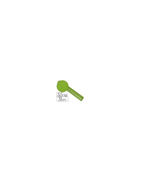 Papel de regalo kraft liso bobina ancho 31 cm peso 3,5 kg gramaje 60 gr verde pistacho