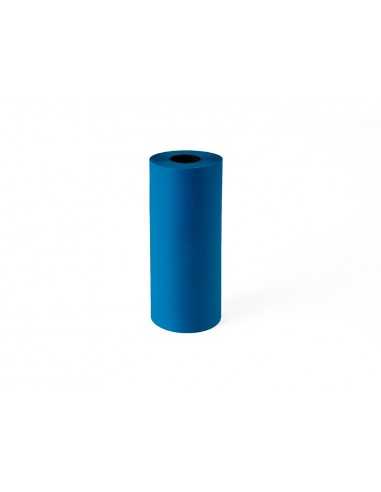 Papel de regalo kraft liso kfc bobina ancho 31 cm peso 3,5 kg gramaje 60 gr azul cobalto