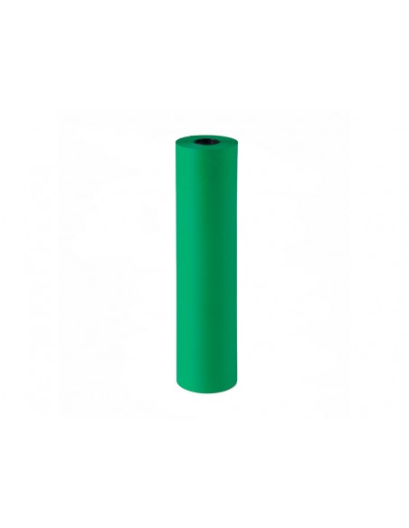 Papel de regalo kraft liso kfc bobina ancho 62 cm peso 7 kg gramaje 60 gr color verde