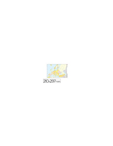 Mapa mudo color din a4 europa politico