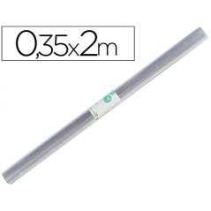 Rollo plastico forralibros 0,35x2 mt liderpapel