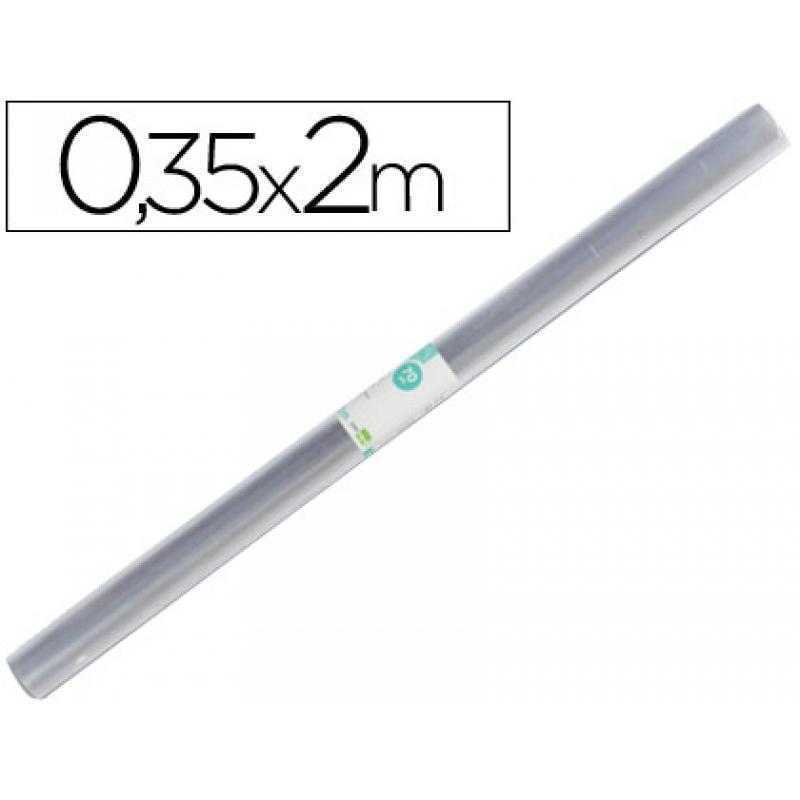 Rollo plastico forralibros 0,35x2 mt liderpapel