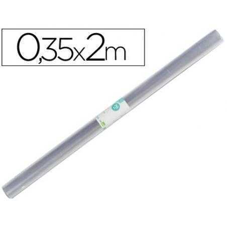 Rollo plastico forralibros 0,35x2 mt liderpapel