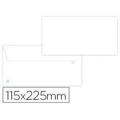 Sobre liderpapel blanco 115x225 mm solapa tira de silicona papel reciclado 90 gr caja de 500 unidades