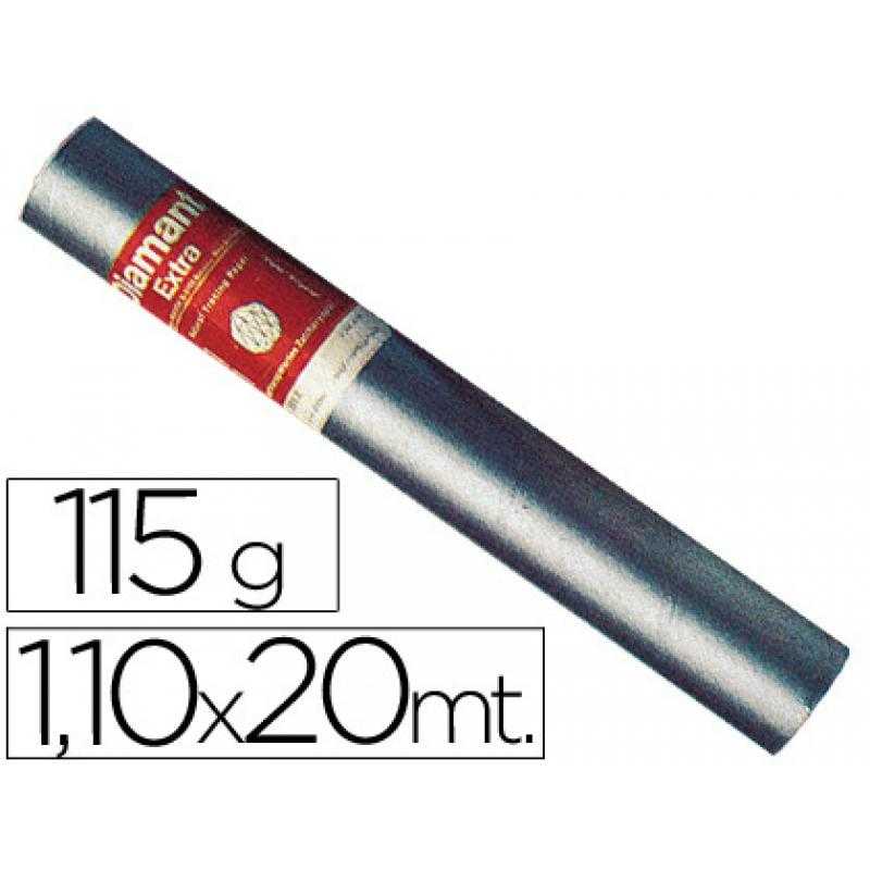 Papel vegetal diamant 110-115 gr -rollo de 1.10x20 m