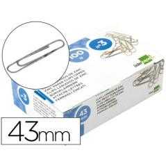 Clips liderpapel n. 3 labiados 43 mm caja de 100 unidades