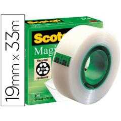 Cinta adhesiva scotch-magic invisible 33 mt x 19 mm