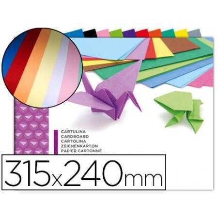 Bloc trabajos manuales liderpapel cartulina 240x315mm 10 hojas colores surtidos