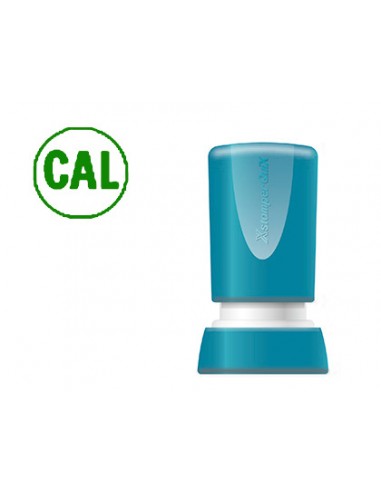 Sello x'stamper quix personalizable color verde redondo diametro 14 mm q-32