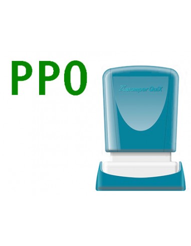 Sello x'stamper quix personalizable color verde medidas 11x25 mm q-04