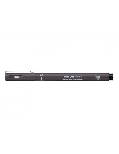 Rotulador uni pin calibrado pin01-200 gris oscuro
