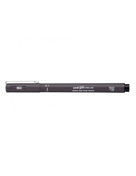 Rotulador uni pin calibrado pin01-200 gris oscuro