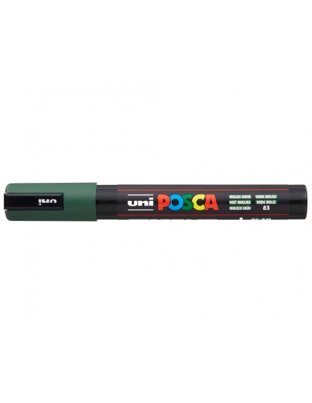Rotulador uni posca 1,8 - 2,5mm pc-5m verde ingles