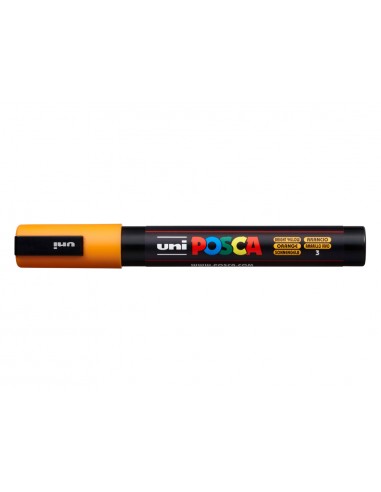 Rotulador uni posca 1,8 - 2,5mm pc-5m naranja medio