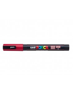 Rotulador uni posca 0,9 - 1,3mm pc-3m rojo oscuro