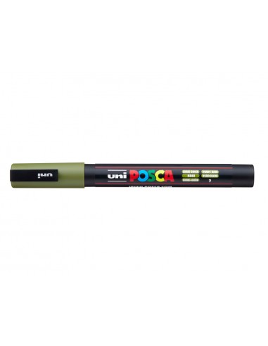 Rotulador uni posca 0,9 - 1,3mm pc-3m verde kaki