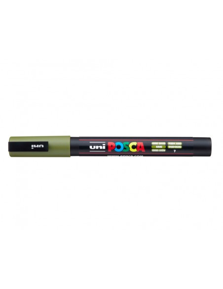 Rotulador uni posca 0,9 - 1,3mm pc-3m verde kaki