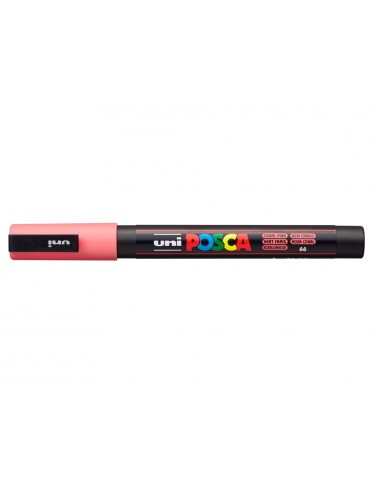 Rotulador uni posca 0,9 - 1,3mm pc-3m rosa coral