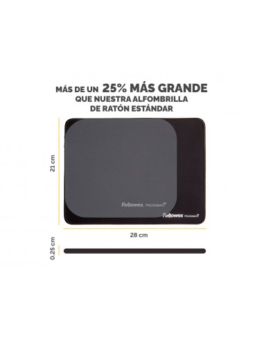 Alfombrilla para raton fellowes breyta xl negro