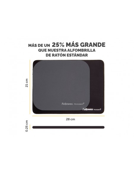 Alfombrilla para raton fellowes breyta xl negro