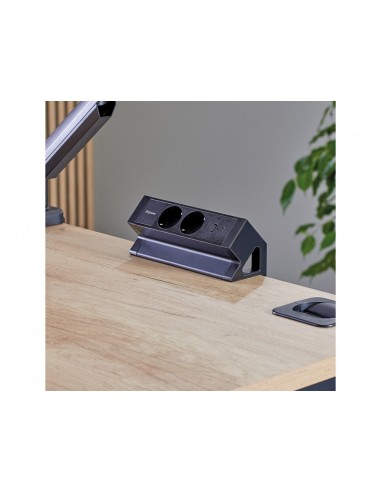 Regleta fellowes sobremesa 1 toma + usb a/c negro