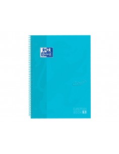 Cuaderno espiral oxford ebook 1 tapaextradura din a4+ 80 hojas cuadro 5 mm con margen bebe touch