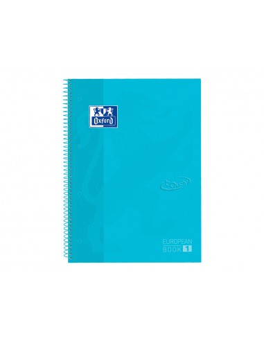 Cuaderno espiral oxford ebook 1 tapaextradura din a4+ 80 hojas cuadro 5 mm con margen bebe touch