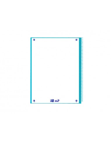 Cuaderno espiral oxford ebook 1 tapaextradura din a4+ 80 hojas cuadro 5 mm con margen bebe touch