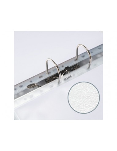 Funda multitaladro leitz con fuelle din a4 con refuerzo 170 mc cristal pack de 10 unidades