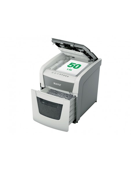 Destructora de documentos leitz iq auto+ office 50 capacidad de corte 50 hojas destruye grapas y clips Destructora de documentos leitz iq auto+ office 50 capacidad de corte 50 hojas destruye grapas y clips