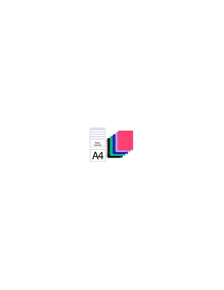 Cuaderno ingeniox foam a4 80h rayado horizontal colores intense surtidos Cuaderno ingeniox foam a4 80h rayado horizontal colores intense surtidos