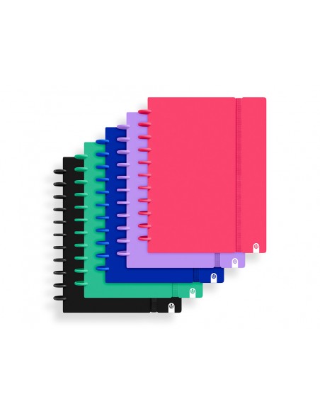 Cuaderno ingeniox foam a4 80h rayado horizontal colores intense surtidos Cuaderno ingeniox foam a4 80h rayado horizontal colores intense surtidos