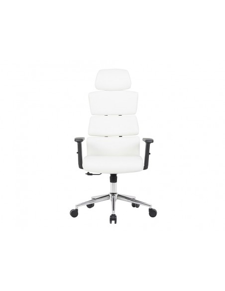Silla q-connect direccion aurea similpiel alt max 1400 mm anc 520 mm prof 510 mm ruedas premium blanco