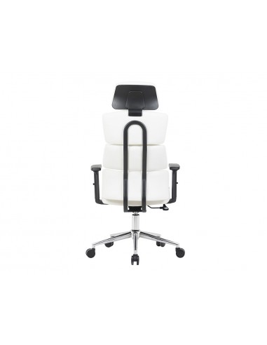 Silla q-connect direccion aurea similpiel alt max 1400 mm anc 520 mm prof 510 mm ruedas premium blanco