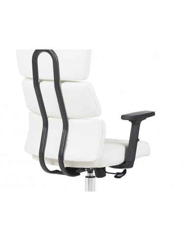 Silla q-connect direccion aurea similpiel alt max 1400 mm anc 520 mm prof 510 mm ruedas premium blanco