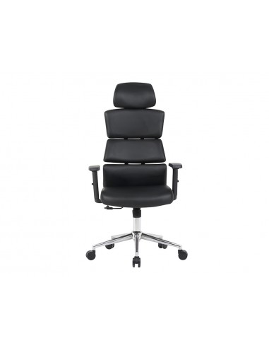 Silla q-connect direccion aurea similpiel alt max 1400 mm anc 520 mm prof 510 mm ruedas premium negro