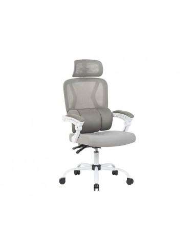 Silla q-connect direccion reggio malla alt max 1300 mm anc 520 mm prof 480 mm ruedas premium color gris blanco