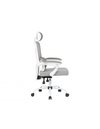 Silla q-connect direccion reggio malla alt max 1300 mm anc 520 mm prof 480 mm ruedas premium color gris blanco