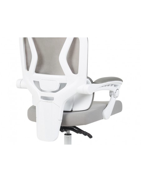 Silla q-connect direccion reggio malla alt max 1300 mm anc 520 mm prof 480 mm ruedas premium color gris blanco