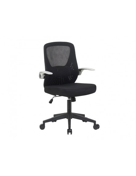 Silla q-connect oficina terni malla alt max 1050 mm anc 500 mm prof 480 mm color negro cuerpo negro