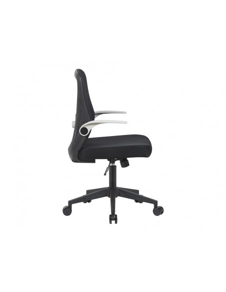 Silla q-connect oficina terni malla alt max 1050 mm anc 500 mm prof 480 mm color negro cuerpo negro