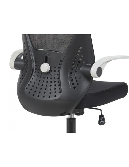 Silla q-connect oficina terni malla alt max 1050 mm anc 500 mm prof 480 mm color negro cuerpo negro