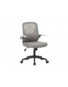Silla q-connect oficina terni malla alt max 1050 mm anc 500 mm prof 480 mm color gris cuerpo negro