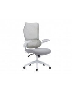 Silla q-connect oficina catania malla alt max 1230 mm anc 510 mm prof 490 mm ruedas premium color gris blanco