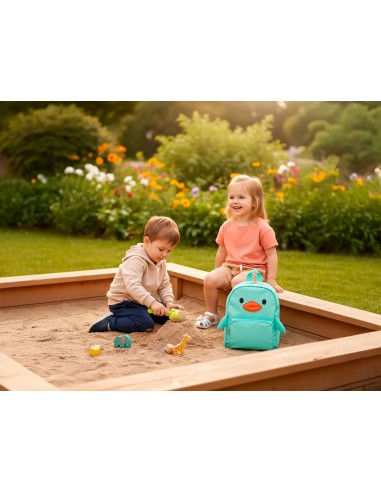 Mochila infantil imaginovo backpack buddies pollo azul dos compartimentos poliester 280x90x200 mm