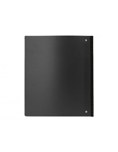 Carpeta liderpapel 4 anillas redondas 25 mm polipropileno din a4 ultra compacta con lomo extensible 4 cm negro